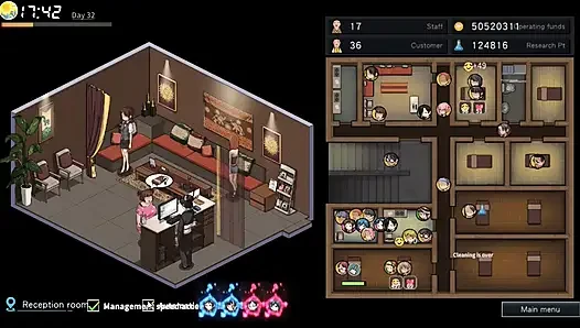 Похотливый традиционный массажный салон - эротический массаж Misako превращается в секс - хентай игра