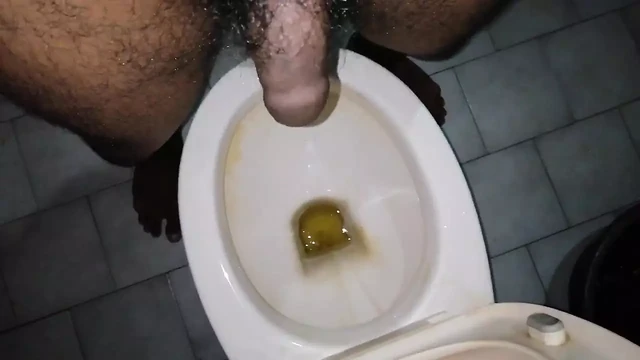 Dirty naked boy pee XXX at bathroom