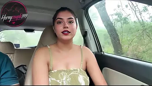 Pertama kali nyepong kontolku di dalam mobil, saara si gadis india dientot habis-habisan di dalam mobil