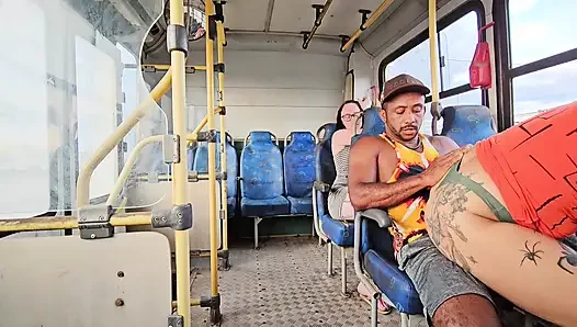 A SHAMELESS COUPLE RIDING IN PUBLIC TRANSPORT AND BACKSEAT PASSENGER FILMING EVERYTHING