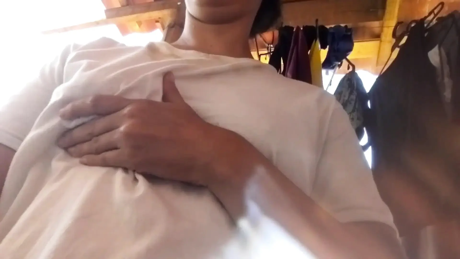 Britanny Has a Squirt in the Patio of Her House