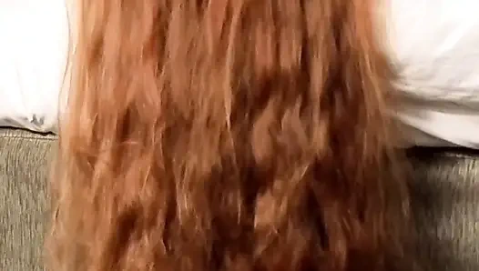 Getting Fucked with My Long Red Hair Draped to the Floor Bouncing and Swaying - Hair Fetish Video