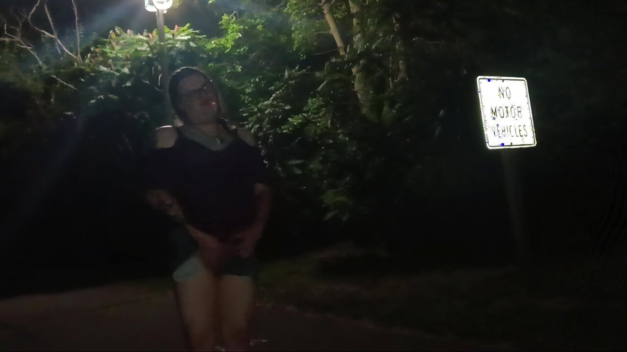 Milf crossdresser out and about