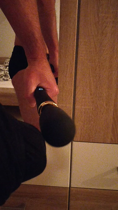 Milking the first drops of cum from my huge cock into my pad before I go to sleep. Enjoy it, pad and swallow it all night long!