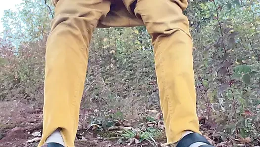 drain water on the apple garden