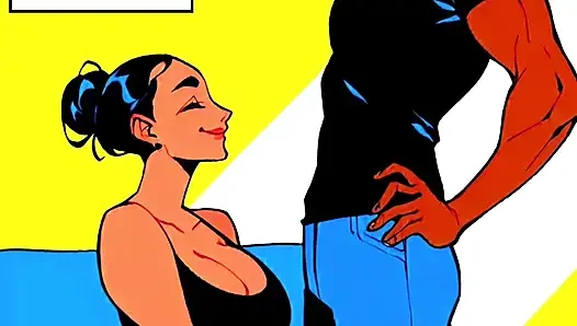 Hilfreiche julia - den stress lindern (AI erwachsenen-comic - blowjob)