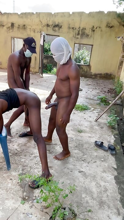 Hot threesome with two African guys with huge dick fuck me so hard