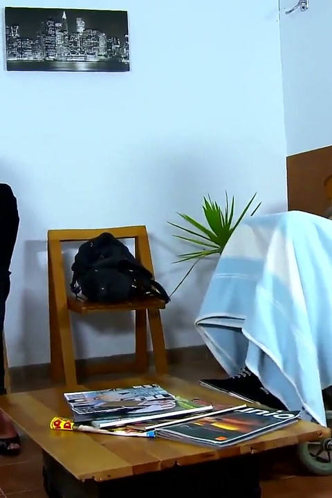 Nymphomaniac babe having sex at the doc waiting room