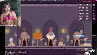 Dick Hungry Sluts! Castle of Tempation Part 1 ExotiqFox Gamer Girl Gooning Live Masurbation