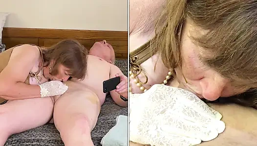 Granny Carmen's Norwegian Wood Blowjob: Begin The Beguines 72825CAMS26M