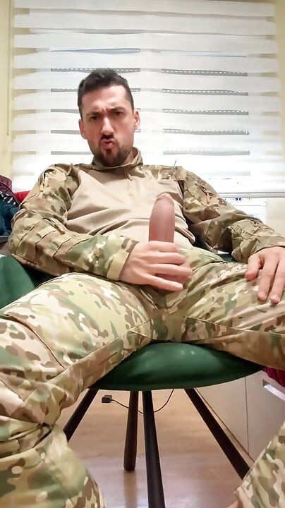 Ex Military Jerking off and Playing with Pocket Pussy
