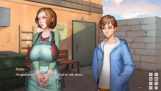 Taffy Tales: зрелая милфа глубоко заглатывает хуище и покрытая спермой в университетском кампусе студентом - эпизод 21
