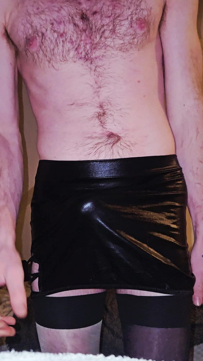 Sneaking about in lingerie at my mums for Christmas