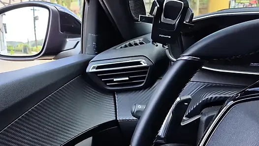 Risky Handjob When Driving I Called Beautiful Redhead to See My Cock Until I Cum!