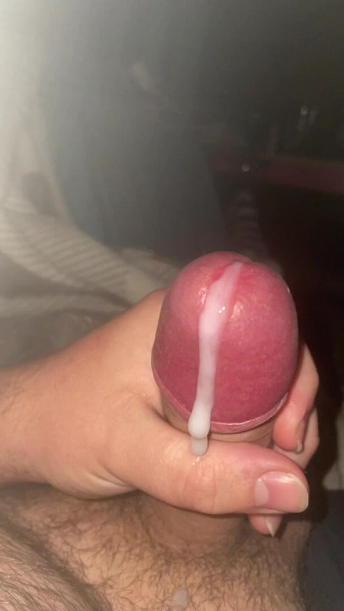 Slowmo cumshot hard erect penis from Dadbod