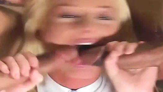 Blonde Babe Stretched Wide by Deep Fisting and Throbbing Cock