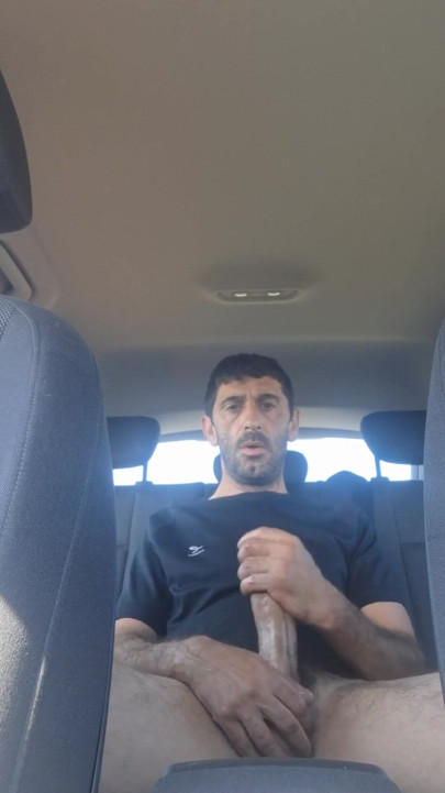 Mature men masturbating naked in the car' | Clip 1