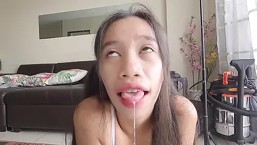 Üvey baba için Ahegao