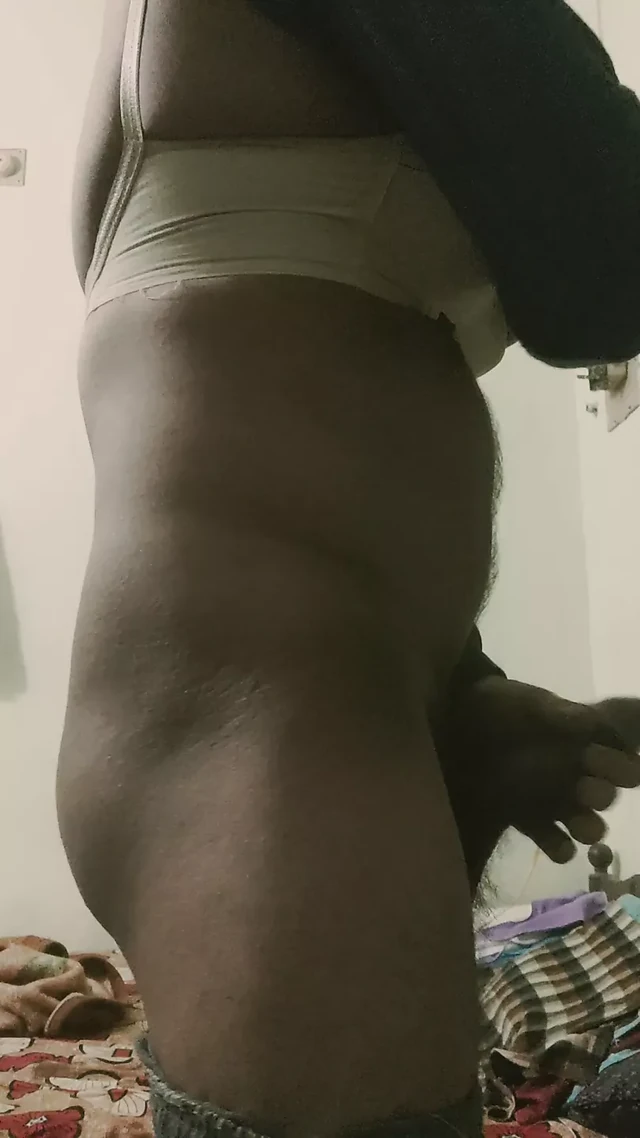 Boy wearing sister's bra and masturbating