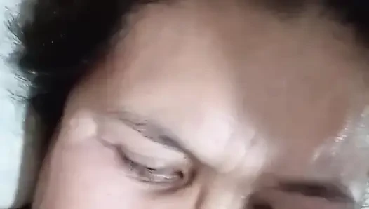 putting myy dick to her pussy what a good feeling