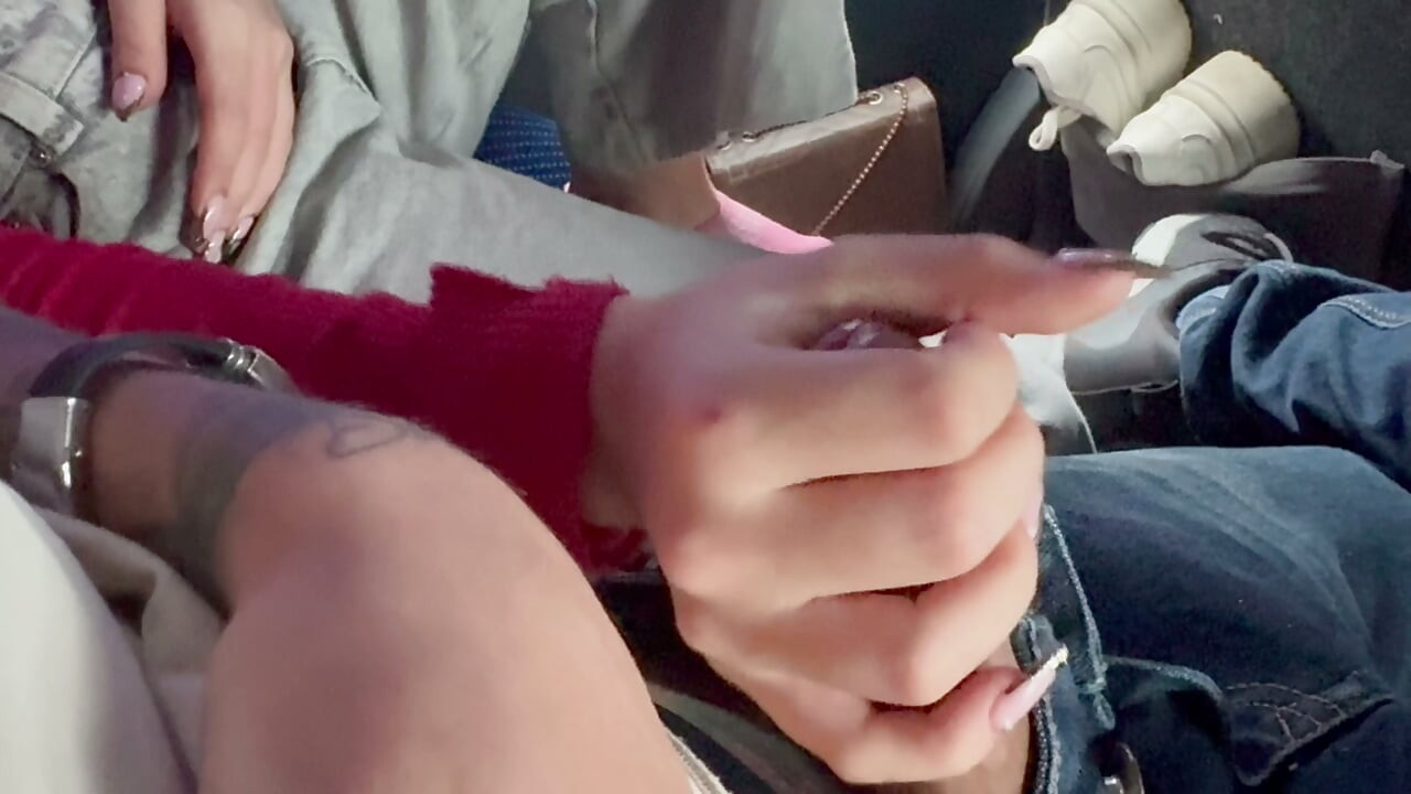 Teen Road to jerkoff and fingering pussy with in service bus
