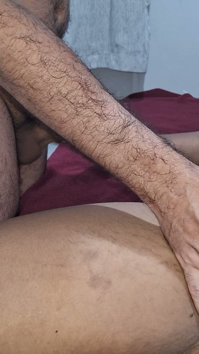 Wife Spread Wide, Letting the Cum Drip Out