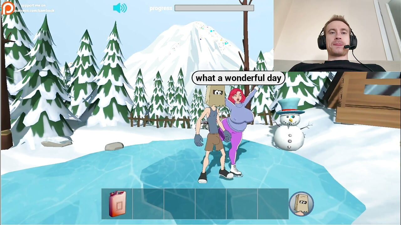 Fuckerman Winter Lovers - Fucked Juicy Woman In Game