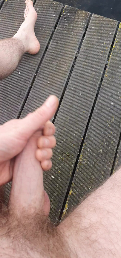 Jerked off at the lake