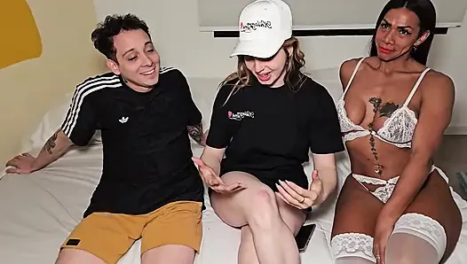 Skinny boy fucks huge fit MILF