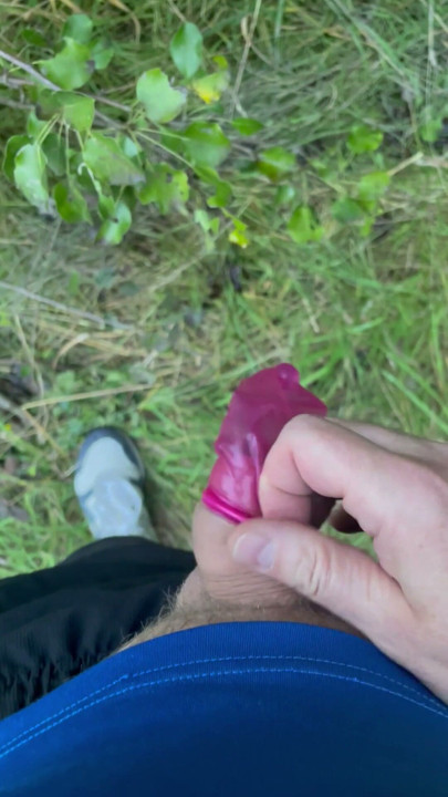 Used condom masturbation | Clip 1