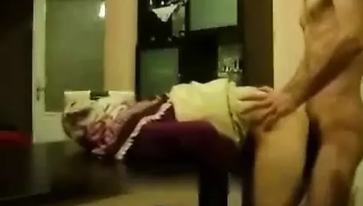 Turkish Girl with Hijab Bend Over
