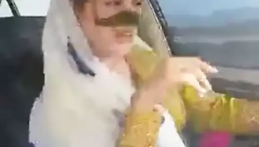 Iranian sexy hijab milf dancing in car-Ahvaz city