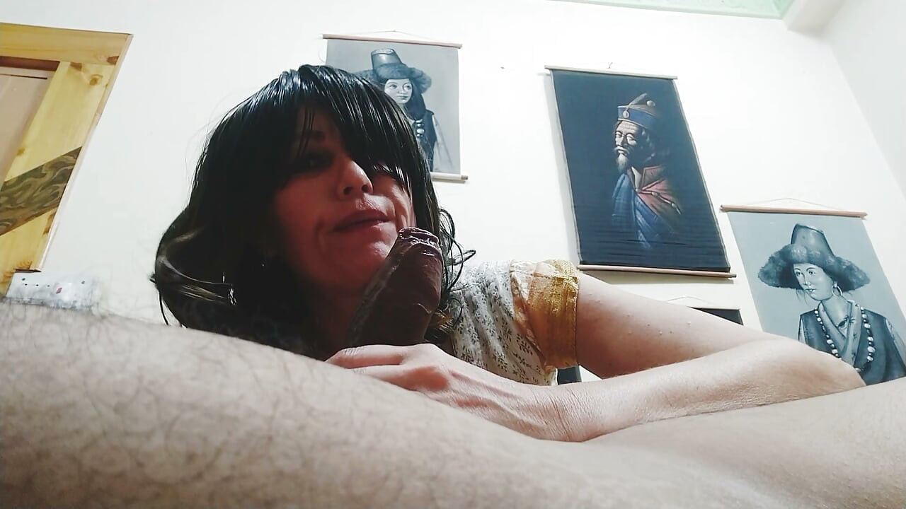 Hot Girl jumps on the bed with a guy