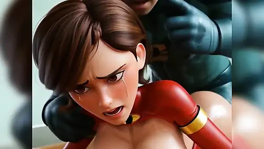 Жена с большой задницей трахается в анал со спермой