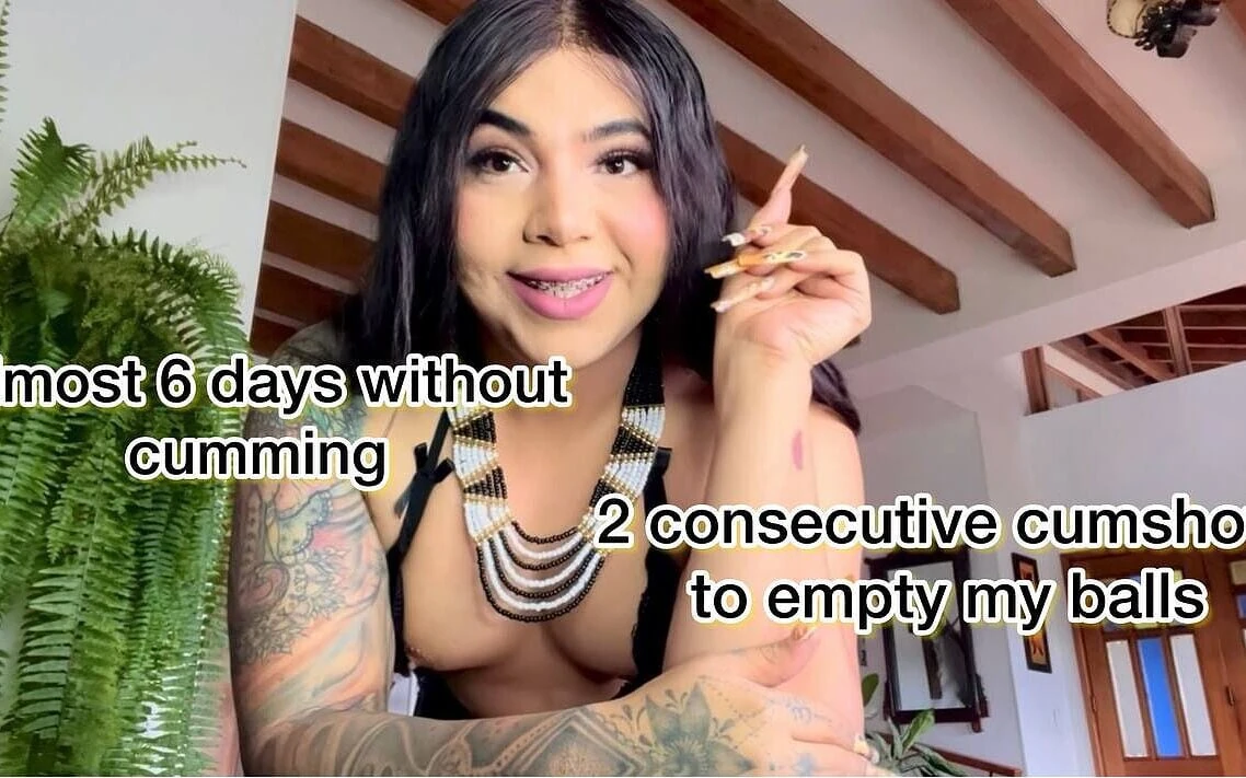 Almost 6 Days Without Cumming, 2 Consecutive Cumshots to Empty My Balls, My Cock Was Swollen.