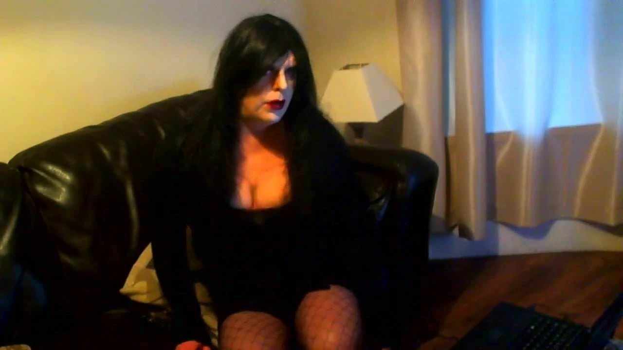 Goth tgirl