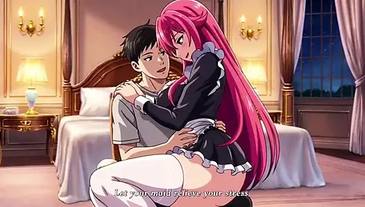 Sexy 3D Anime Zimmermädchen gibt ihrem meister unvergessliches vergnügen