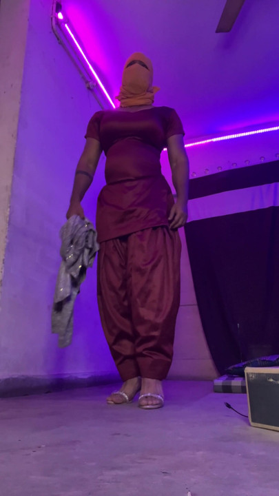 Memorable moment from "indian crossdresser tight silk salwar suit shiny clothes"
