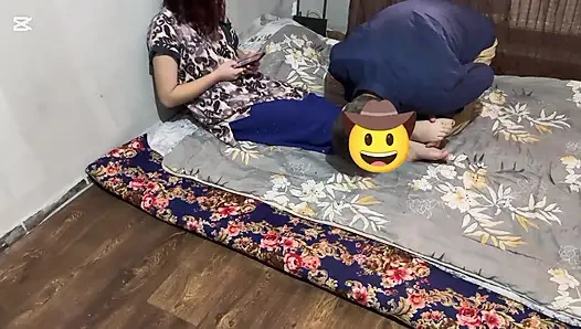 Old man his young wife