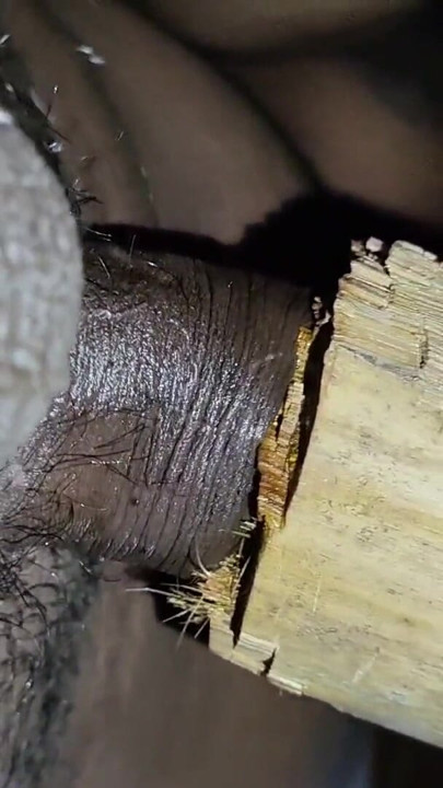 Indian Teen Boy Fucks a Bamboo Hole For enjoyment and Pours lot of cum inside it | Clip 1