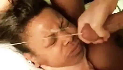 Unwanted ebony facial