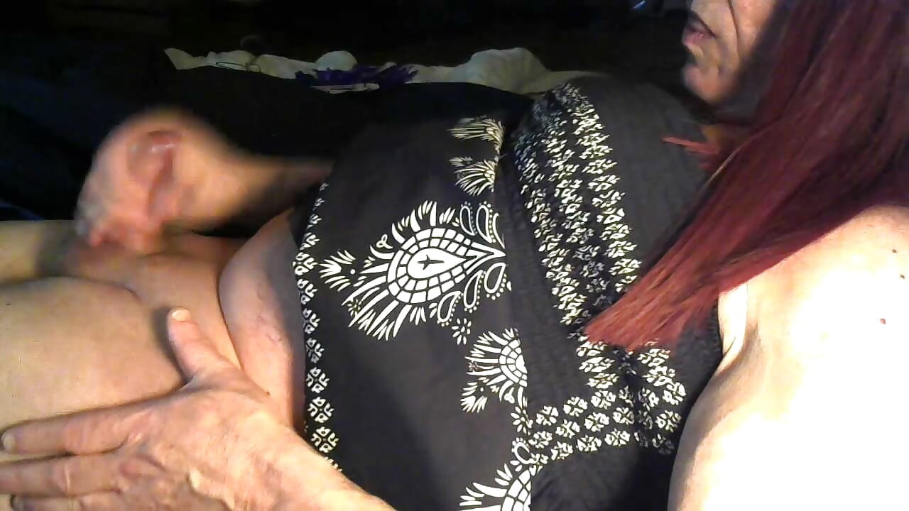 Handjob in bed