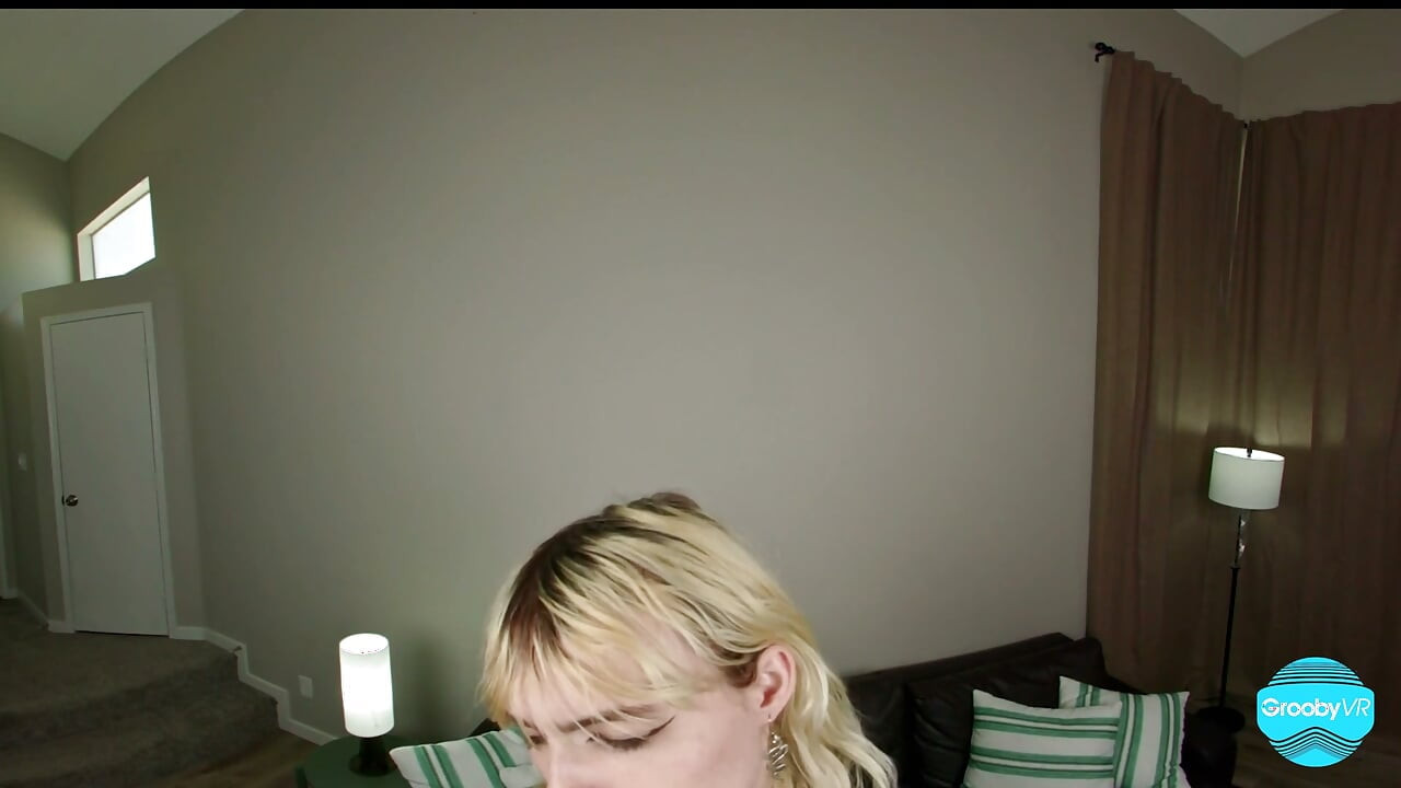 GROOBYVR Busty Blonde Trans Starlet Gets Her Massive Tits Then Takes Hard Doggy Pounding