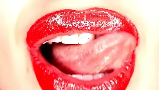 Smoking compilation & lipstick & lip fetish!