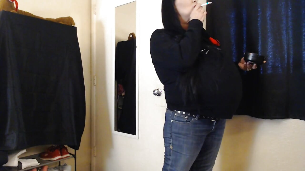 Sneaky Pregnant Smoker