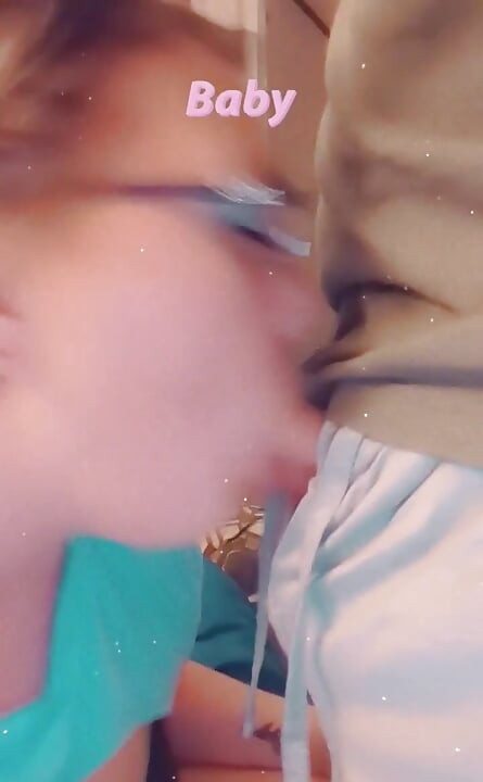 Taking videos of me playing with his dick with my mouth this is so much fun