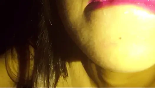 Kompilasi blowjob dengan susu di mulut dan menelan air mani