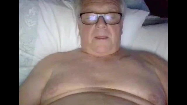 grandpa cum on webcam