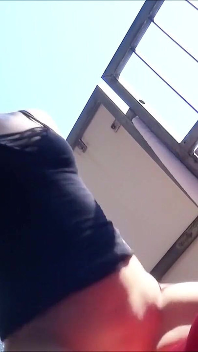 Spectacular moment from "18yr old German Ex-Girlfriend Lina Public Fucked on Balcony"