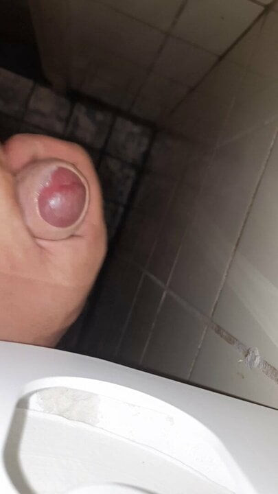 Cum in public toilet